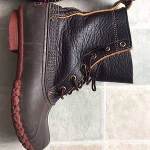 LL bean boots in “bison”